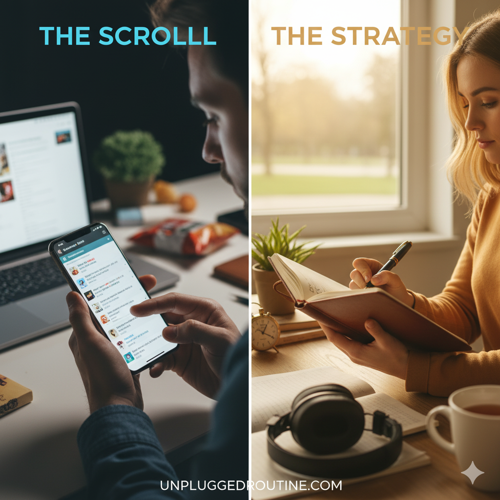Stop the Scroll: 21 Productive Things to Do Instead of Looking at Your Phone (The 5-Minute High-ROI Guide) Gemini Generated Image Dn2utadn2utadn2u