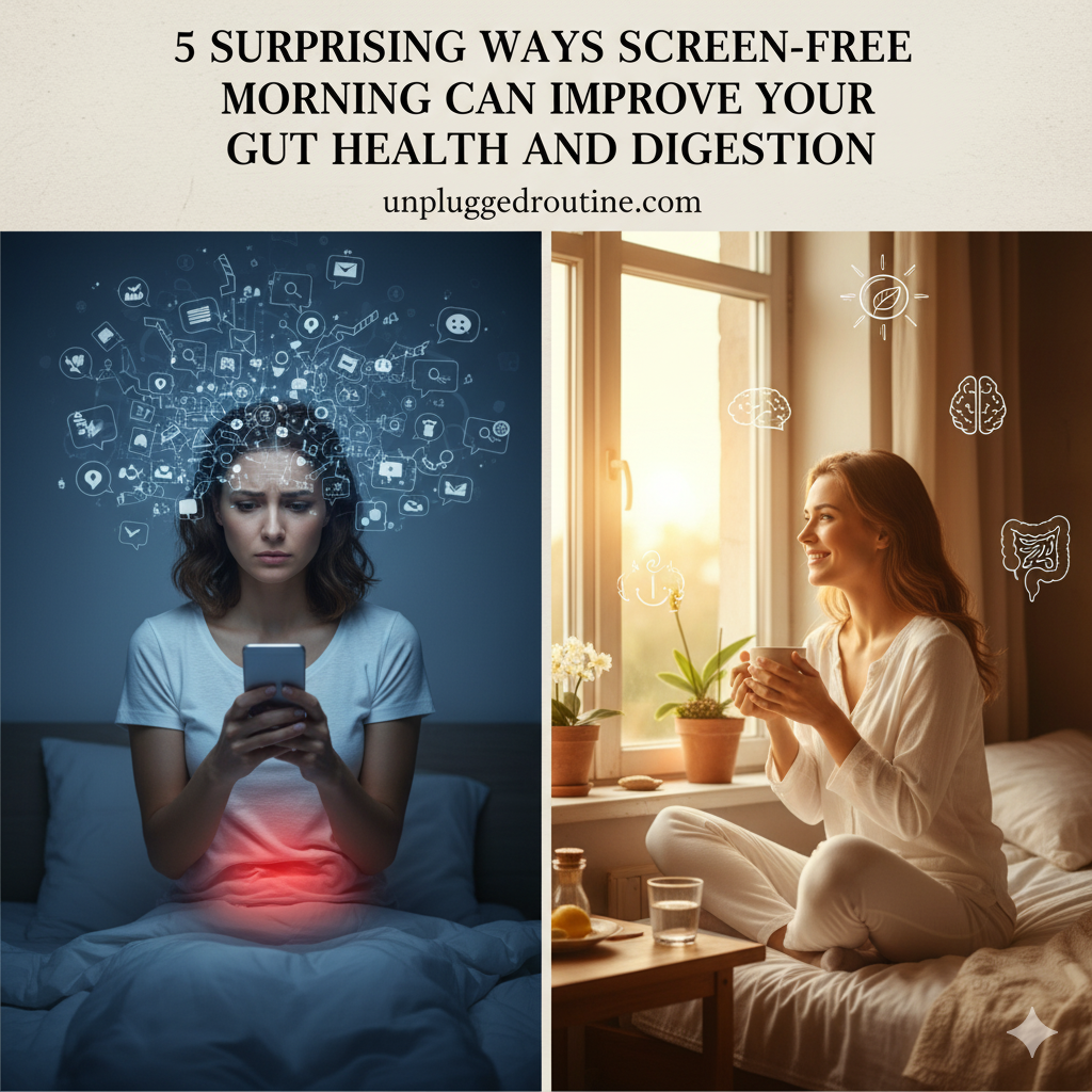 Unveiling the Unexpected: 5 Surprising Ways Screen-Free Mornings Can Improve Your Gut Health and Digestion Gemini Generated Image Ttzwa8ttzwa8ttzw