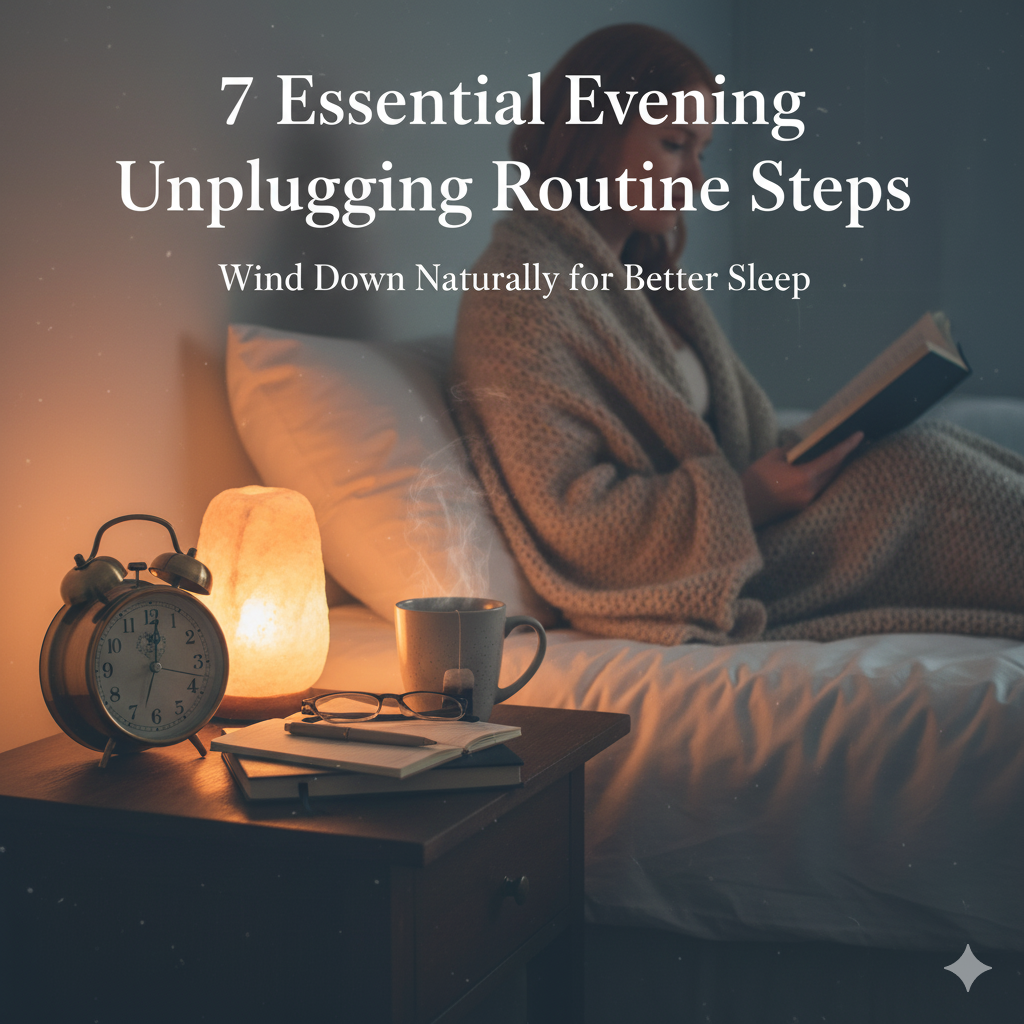7 Essential Evening Unplugging Routine Steps: Wind Down Naturally for Better Sleep Gemini Generated Image Z0u9yrz0u9yrz0u9